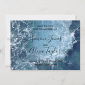 Strandbestemming trouwdatum aankondiging (Voorkant)