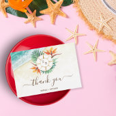 Strandbestemming Trouwpaspoort Dank u RSVP Kaartje