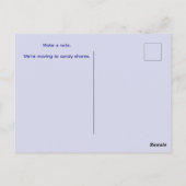 STRANDBEWONERS VERPLAATSEN BRIEFKAART (Achterkant)