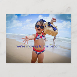 STRANDBEWONERS VERPLAATSEN BRIEFKAART