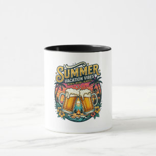Strandbiertjes en zonsondergangen - zomer vakantie mok