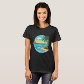Strandblanke vrouwen t-shirt (Voorkant volledig)