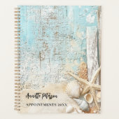 Strandblauwe zandzeester schelp 2026 planner