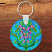 Strandbloemen Acryl Schilderen Sleutelhanger (Voorkant)