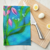 Strandbloemen Acryl Schilderen Theedoek (Quarter Fold)