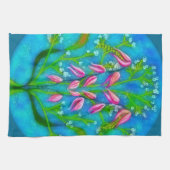 Strandbloemen Acryl Schilderen Theedoek (Horizontaal)