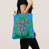 Strandbloemen Acryl Schilderen Tote Bag (Dichtbij)