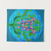 Strandbloemen Acryl Schilderen Wandkleed (Voorkant (horizontaal))