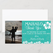 Strandbloemen Bedankt Fotokaart (Voorkant / Achterkant)