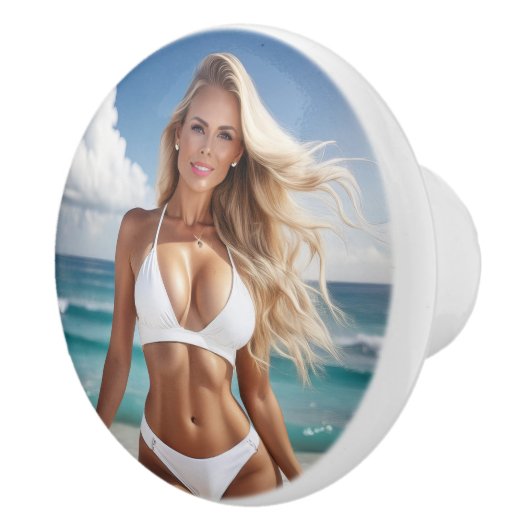 strandblondine keramische knop (Rechts)