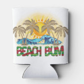 strandbom | Watermeloen, oceaangolven en tropische Blikjeskoeler (Achterkant)