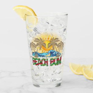 strandbom   Watermeloen, oceaangolven en tropische Glas