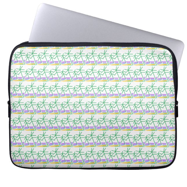 strandbomen laptop sleeve (Voorkant)