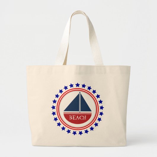 strandboot grote tote bag (Voorkant)