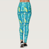 Strandbord blauw leggings (Achterkant)