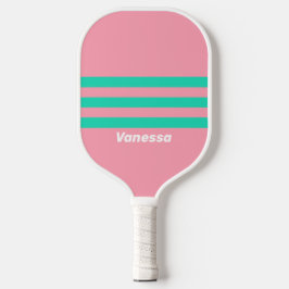 Strandbries Nostalgisch over Strepen met Naam Pickleball Paddle