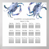 Strandbruiloft afdrukbare zithoek poster (Voorkant)