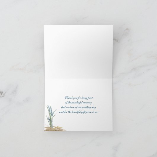 strandbruiloft bedankt (Binnen)