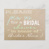 Strandbruiloft / Bruidsdouche Uitnodigingen in Zan (Voorkant)