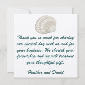 Strandbruiloft Dank u - SRF Bedankkaart (Achterkant)