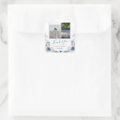 Strandbruiloft Dank u sticker (Tas)