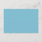 Strandbruiloft Details Blue Nautical Shells Informatiekaartje (Achterkant)