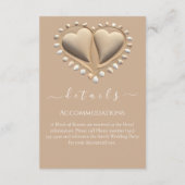 Strandbruiloft details informatiekaartje (Achterkant)