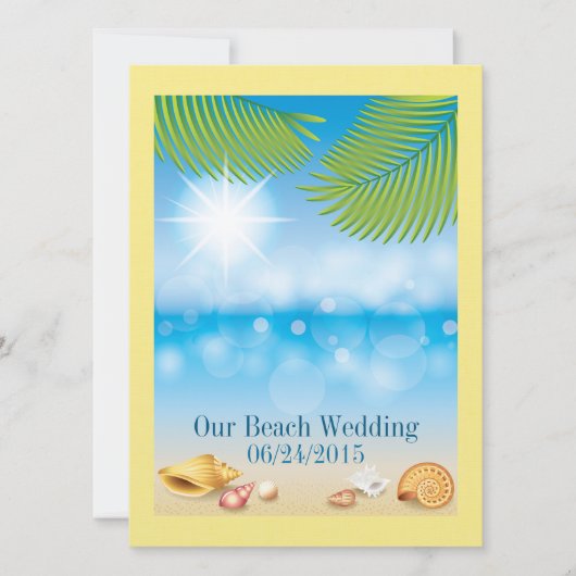 Strandbruiloft / Evenement - SRF Kaart (Voorkant)