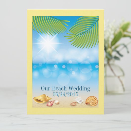 Strandbruiloft / Evenement - SRF Kaart (Staand voorkant)