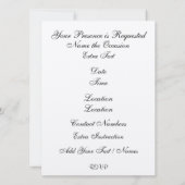 Strandbruiloft / Evenement - SRF Kaart (Achterkant)