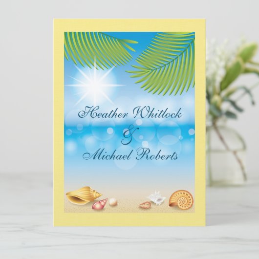 Strandbruiloft / Evenement - SRF Kaart (Staand voorkant)