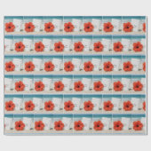 Strandbruiloft formele uitnodiging in zand cadeaupapier (Vlak)