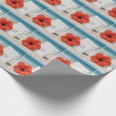 Strandbruiloft formele uitnodiging in zand cadeaupapier (Hoek)