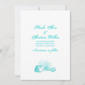 Strandbruiloft Gegevens voor Opslag Datum Save The Date (Voorkant)