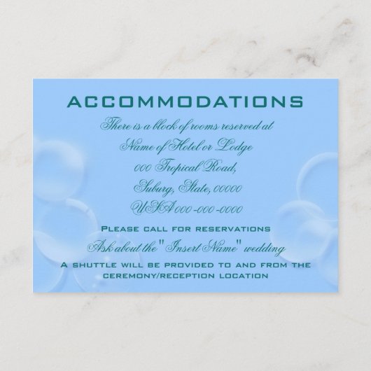 strandbruiloft informatiekaartje (Achterkant)