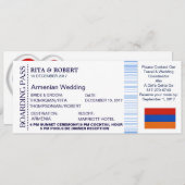 strandbruiloft | instapkaart-bestemming kaart (Voorkant / Achterkant)