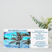 strandbruiloft | instapkaart-bestemming kaart (Staand voorkant)