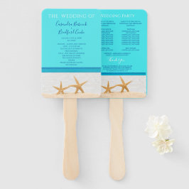  Strandbruiloft met zeester ceremonieprogramma han Handwaaier