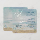 strandbruiloft met zeestervis (Voorkant / Achterkant)