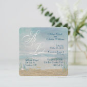 strandbruiloft met zeestervis (Staand voorkant)