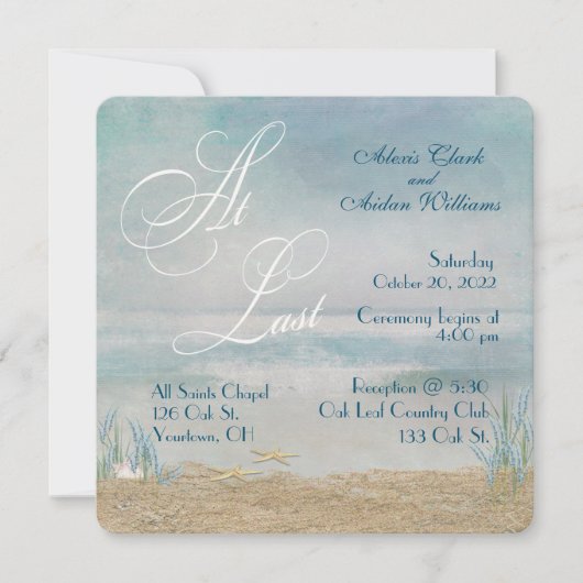 strandbruiloft met zeestervis (Voorkant)