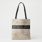 Strandbruiloft Moeder van bruidegom en zandjute Tote Bag (Voorkant)