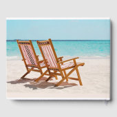 Strandbruiloft of strandhuis gastenboek (Achterkant)