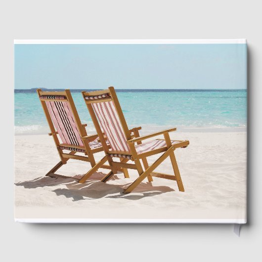 Strandbruiloft of strandhuis gastenboek (Achterkant)