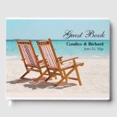 Strandbruiloft of strandhuis gastenboek (Voorkant)