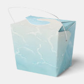 Strandbruiloft parels Shell Elegant Ocean Theme Bedankdoosjes (Achterkant)