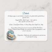 Strandbruiloft parels Shell Elegant Ocean Theme Informatiekaartje (Voorkant)