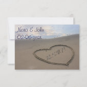 strandbruiloft RSVP standaard 3,5 x 5 (Voorkant)