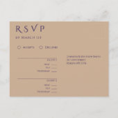 Strandbruiloft RSVP - Zandharten Briefkaart (Achterkant)