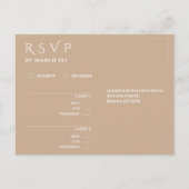 Strandbruiloft RSVP - Zandharten Briefkaart (Achterkant)